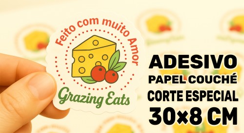 Adesivo de Papel Corte especial 30x8cm 10 unidades