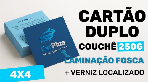 Cartão Duplo Couchê 300g 