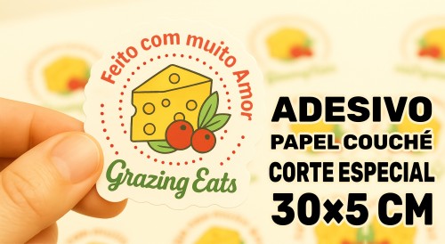 Adesivo de Papel Corte especial 30x5cm 10 unidades
